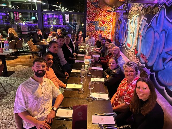 Team Schadebehandeling van Rochewood tijdens een teamuitje na de masterclass cyber